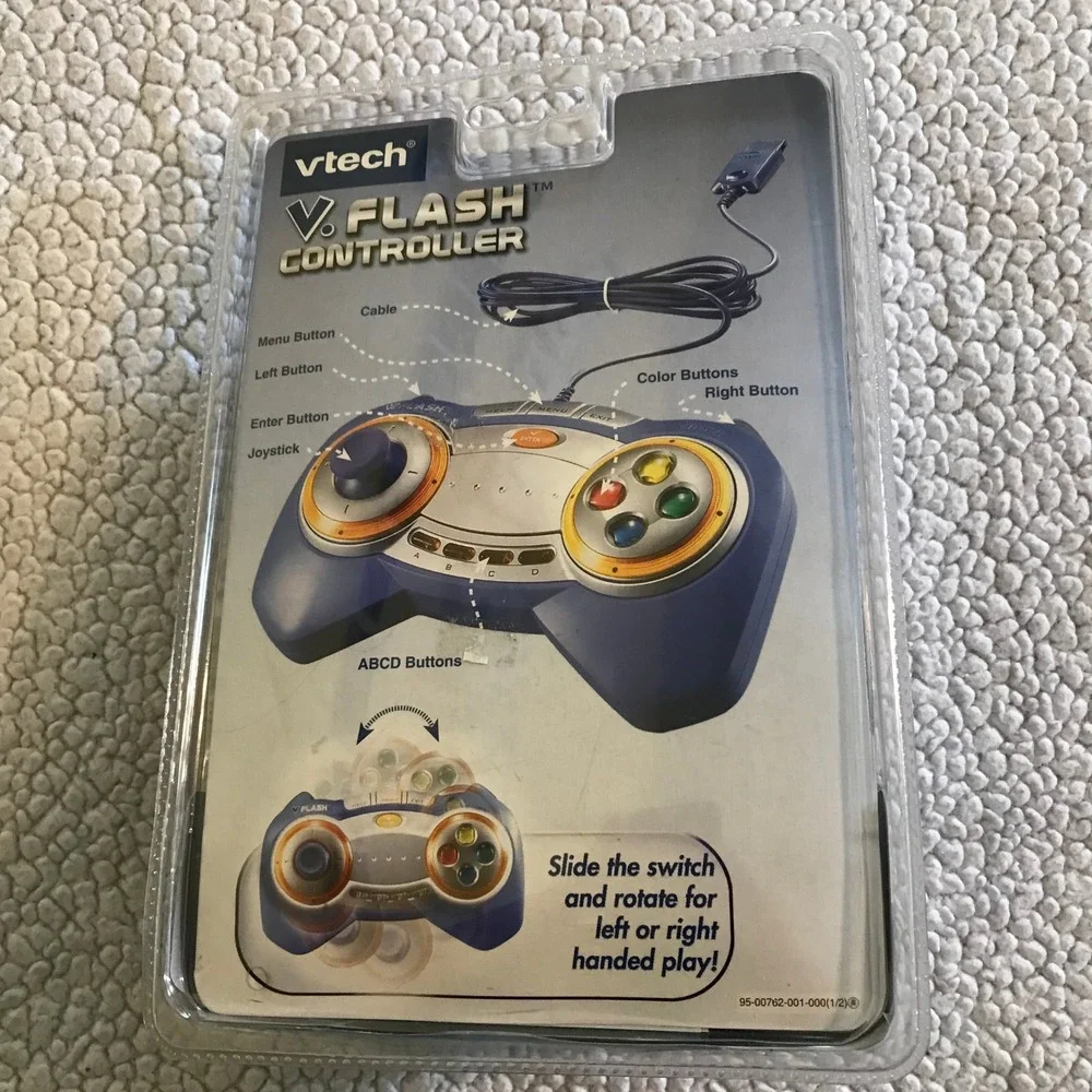 VTech V.Flash Controller Blue Orange Wired Gamepad Joystick 80-091400 NEW